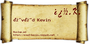 Ávéd Kevin névjegykártya